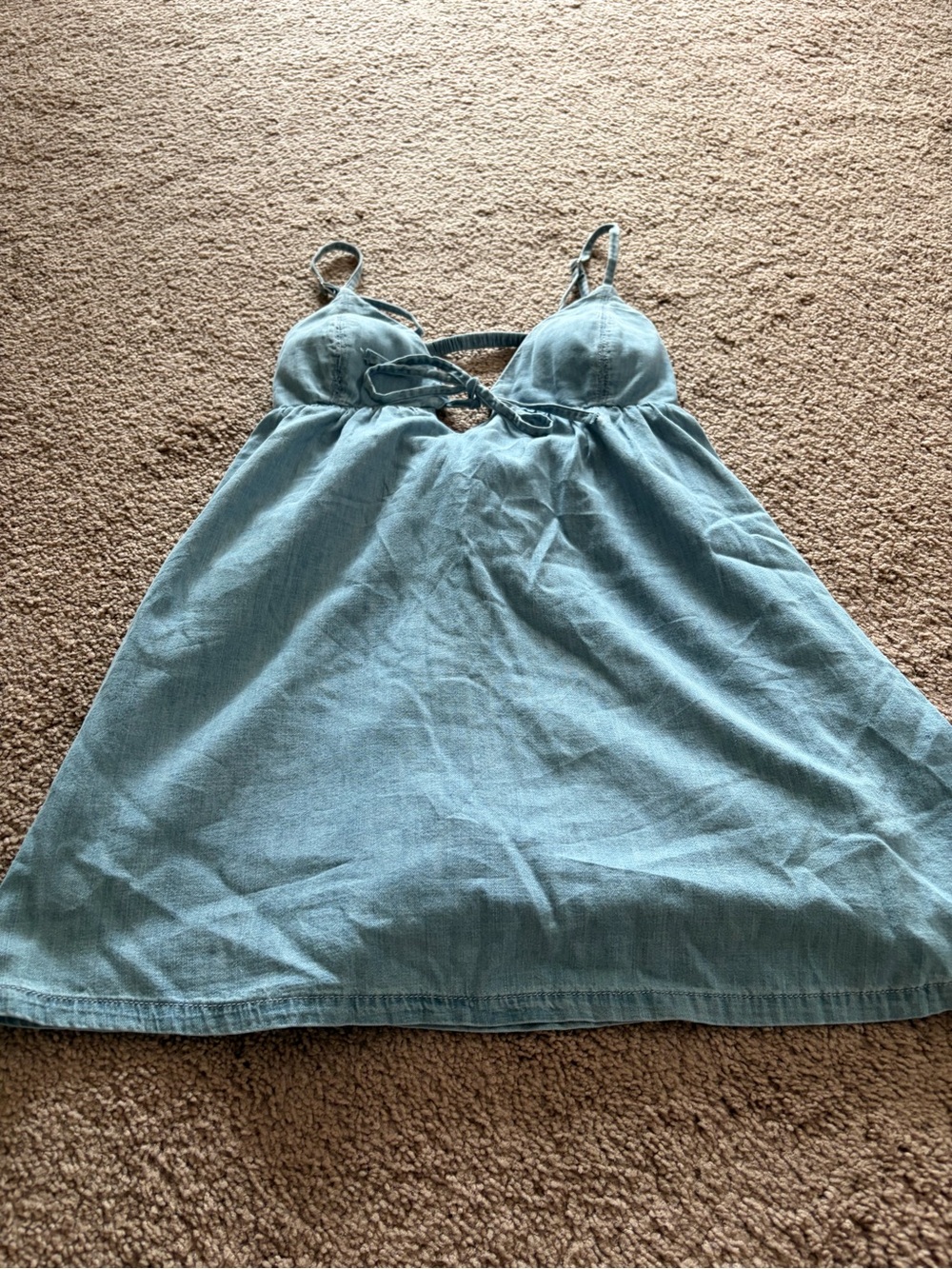 Abercrombie Bra-free Denim Mini Dress/Skort